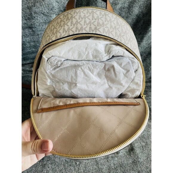 NWT Michael Kors Brooklyn Medium Signature Logo Semi Lux Backpack